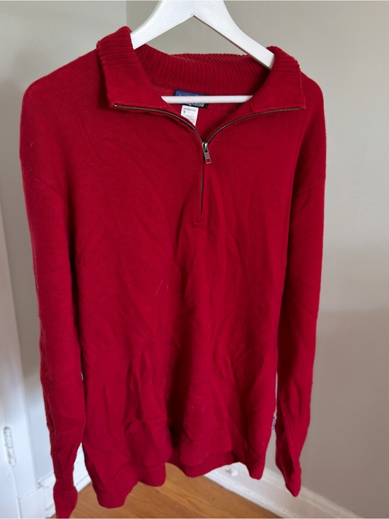 Patagonia Other - Patagonia Men's Red Half-Zip Lambs Wool Sweater